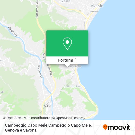 Mappa Campeggio Capo Mele Campeggio Capo Mele