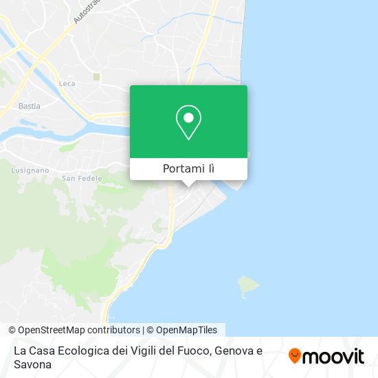 Mappa La Casa Ecologica dei Vigili del Fuoco