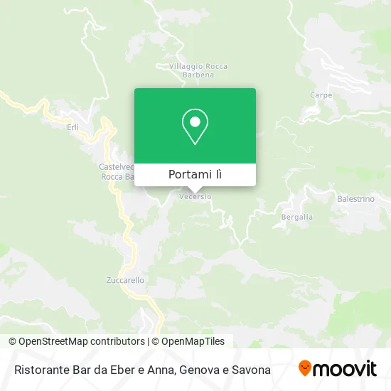 Mappa Ristorante Bar da Eber e Anna