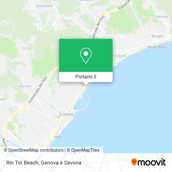 Mappa Rin Tin Beach