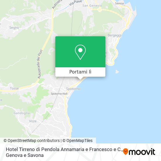 Mappa Hotel Tirreno di Pendola Annamaria e Francesco e C.