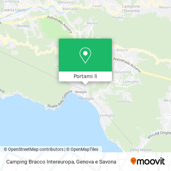 Mappa Camping Bracco Intereuropa