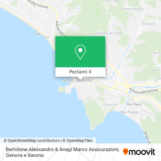 Mappa Bertolone Alessandro & Anagi Marco Assicurazioni