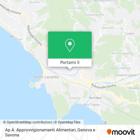 Mappa Ap.A. Approvvigionamenti Alimentari