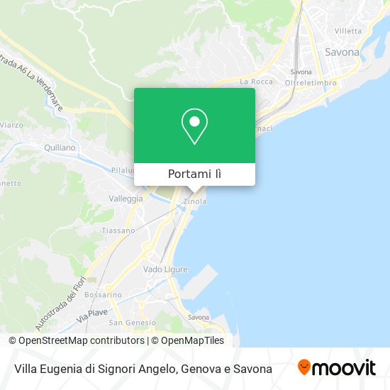 Mappa Villa Eugenia di Signori Angelo