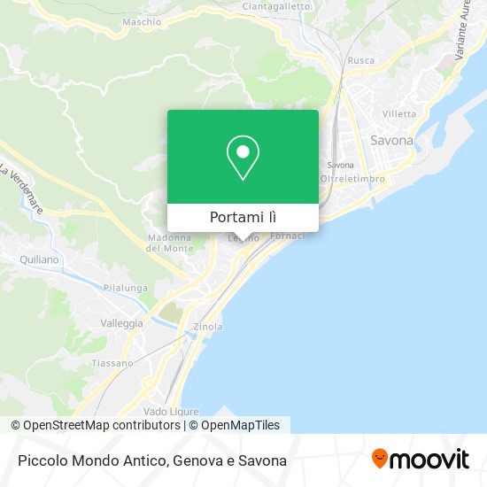 Mappa Piccolo Mondo Antico