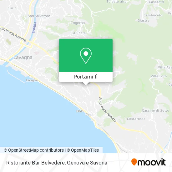 Mappa Ristorante Bar Belvedere