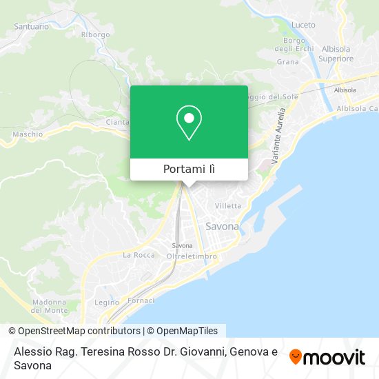 Mappa Alessio Rag. Teresina Rosso Dr. Giovanni