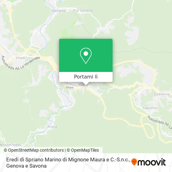 Mappa Eredi di Spriano Marino di Mignone Maura e C.-S.n.c.