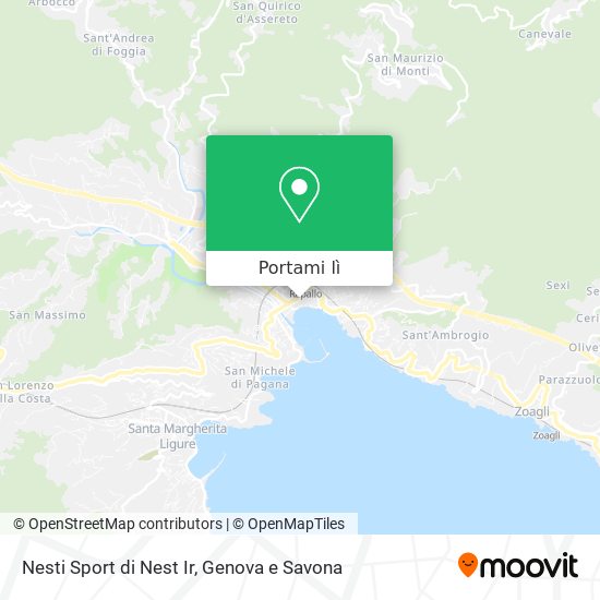 Mappa Nesti Sport di Nest Ir