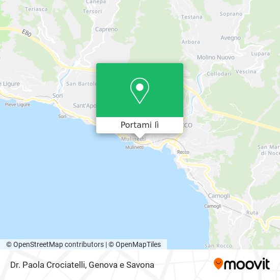 Mappa Dr. Paola Crociatelli