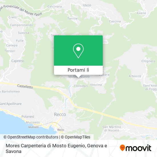 Mappa Mores Carpenteria di Mosto Eugenio