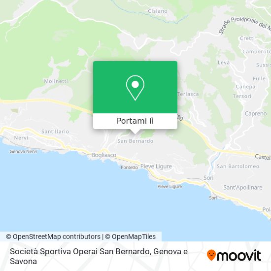 Mappa Società Sportiva Operai San Bernardo