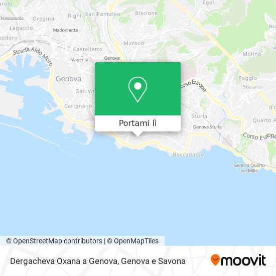 Mappa Dergacheva Oxana a Genova