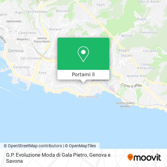 Mappa G.P. Evoluzione Moda di Gala Pietro