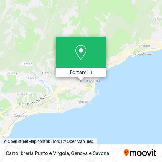 Mappa Cartolibreria Punto e Virgola