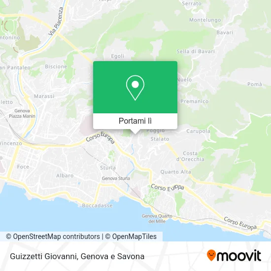 Mappa Guizzetti Giovanni