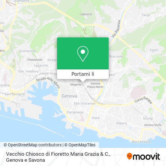 Mappa Vecchio Chiosco di Fioretto Maria Grazia & C.