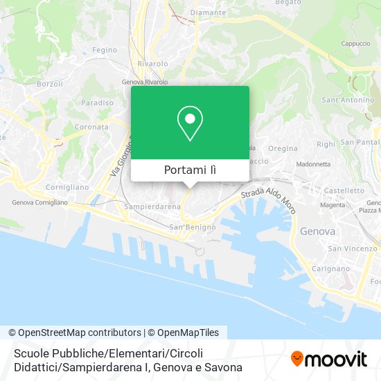 Mappa Scuole Pubbliche / Elementari / Circoli Didattici / Sampierdarena I
