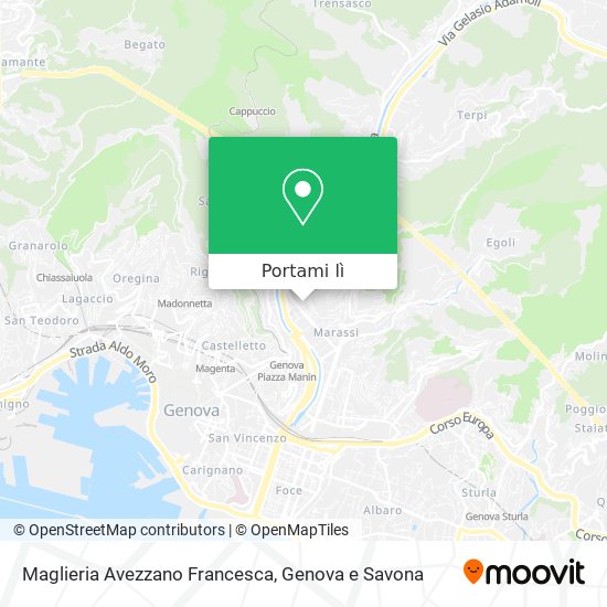 Mappa Maglieria Avezzano Francesca