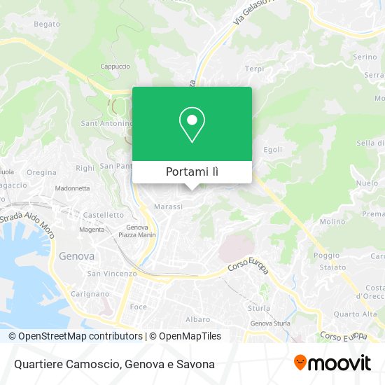 Mappa Quartiere Camoscio