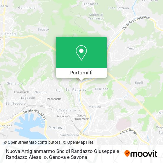 Mappa Nuova Artigianmarmo Snc di Randazzo Giuseppe e Randazzo Aless Io