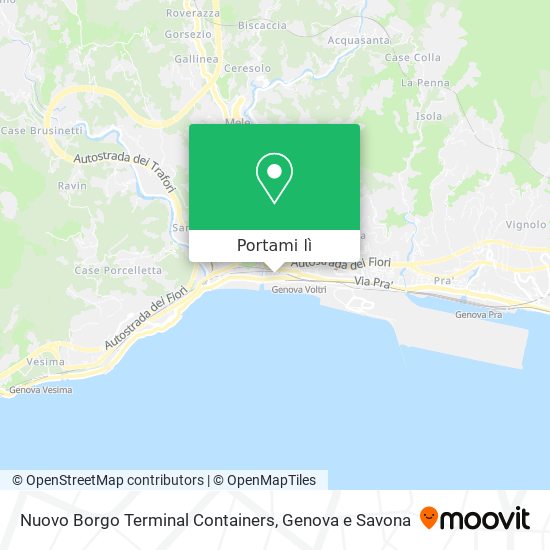 Mappa Nuovo Borgo Terminal Containers
