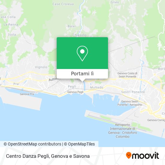 Mappa Centro Danza Pegli