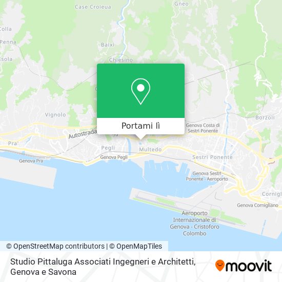 Mappa Studio Pittaluga Associati Ingegneri e Architetti