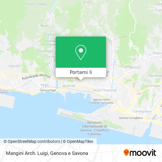 Mappa Mangini Arch. Luigi