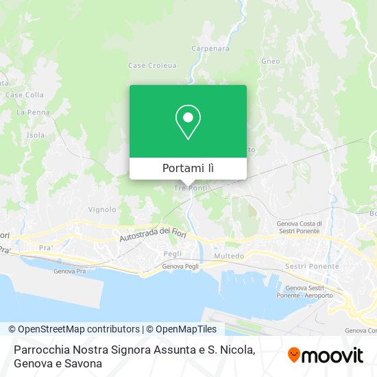 Mappa Parrocchia Nostra Signora Assunta e S. Nicola