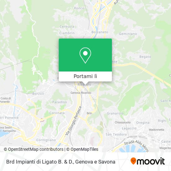 Mappa Brd Impianti di Ligato B. & D.