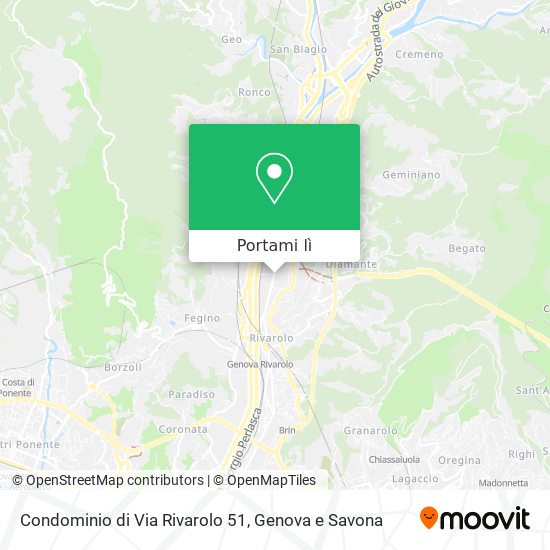 Mappa Condominio di Via Rivarolo 51