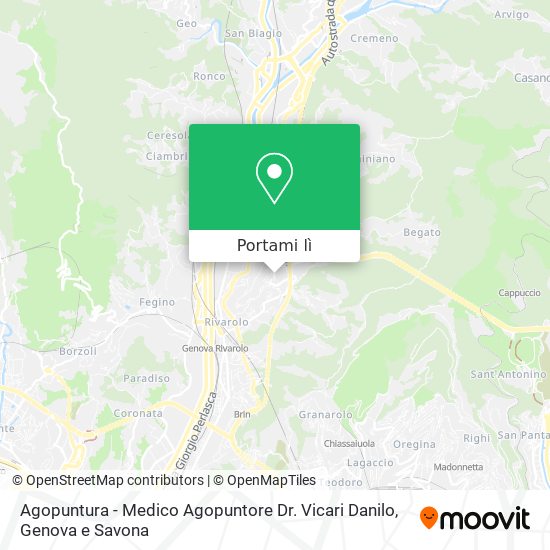 Mappa Agopuntura - Medico Agopuntore Dr. Vicari Danilo