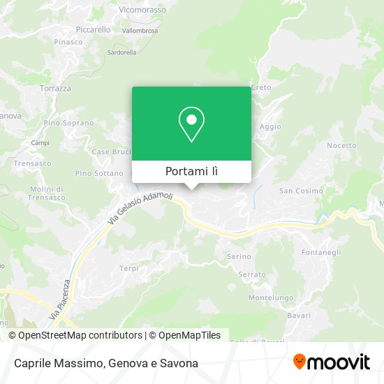 Mappa Caprile Massimo