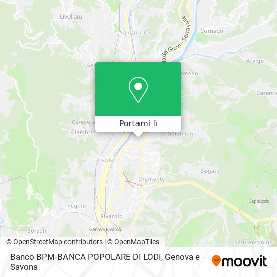 Mappa Banco BPM-BANCA POPOLARE DI LODI