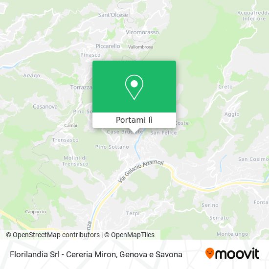 Mappa Florilandia Srl - Cereria Miron