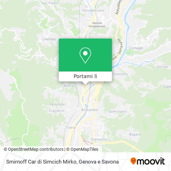 Mappa Smirnoff Car di Simcich Mirko