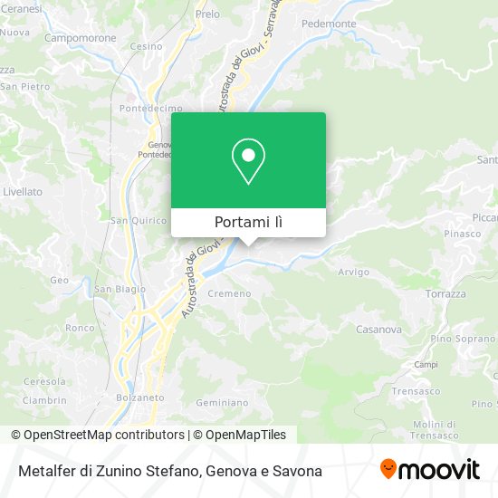 Mappa Metalfer di Zunino Stefano