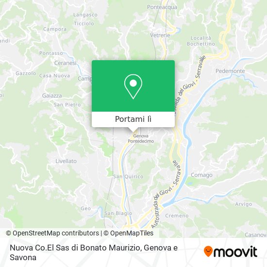 Mappa Nuova Co.El Sas di Bonato Maurizio