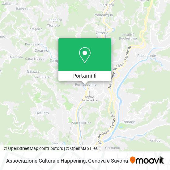 Mappa Associazione Culturale Happening