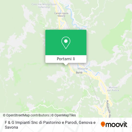 Mappa F & G Impianti Snc di Pastorino e Parodi