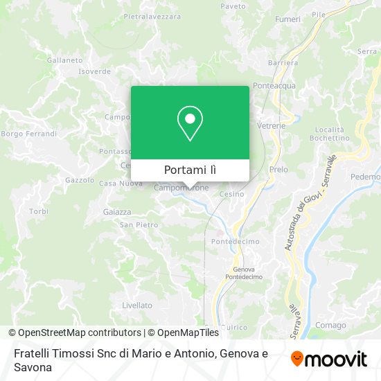 Mappa Fratelli Timossi Snc di Mario e Antonio