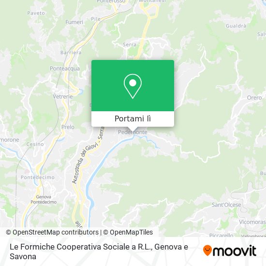 Mappa Le Formiche Cooperativa Sociale a R.L.