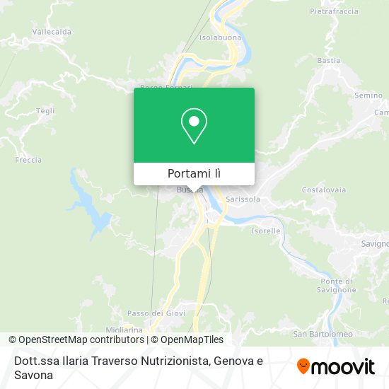 Mappa Dott.ssa Ilaria Traverso Nutrizionista