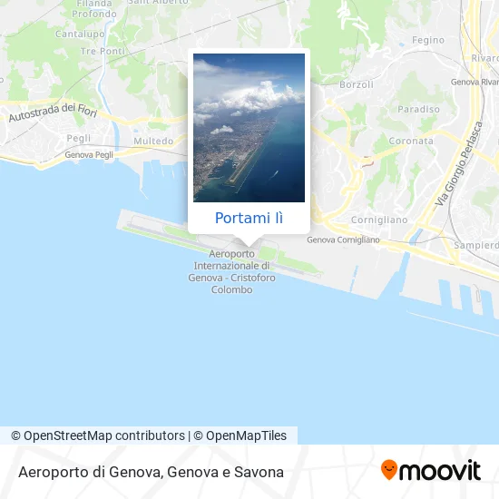 Mappa Aeroporto di Genova