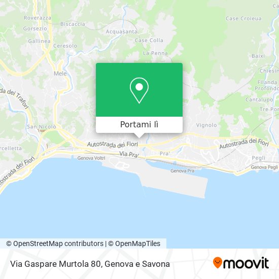 Mappa Via Gaspare Murtola 80