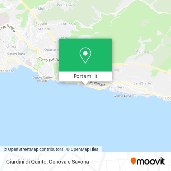 Mappa Giardini di Quinto