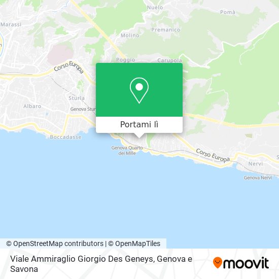 Mappa Viale Ammiraglio Giorgio Des Geneys