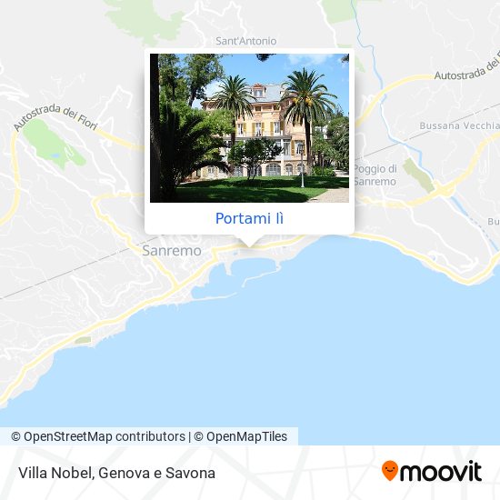 Mappa Villa Nobel